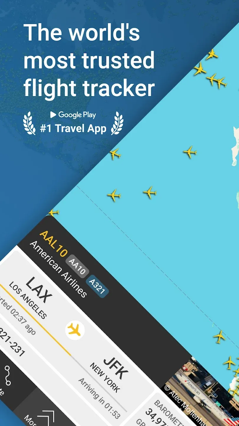 Flightradar24 трекер полетов v11.4.0 APK Мод (Всё открыто, Premium) Screenshot 1