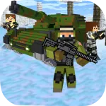 Скачать Cube Wars Battle Survival Мод (Режим бога) на Андроид