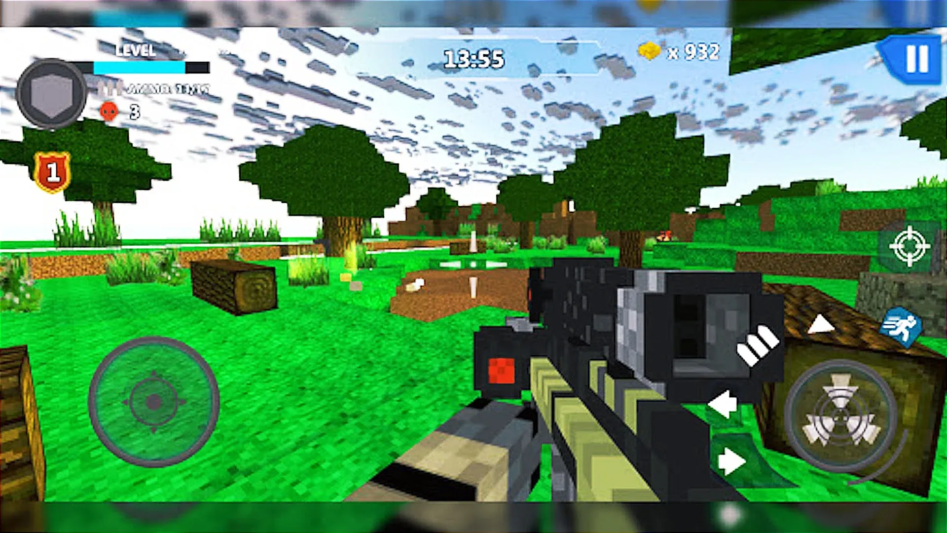 Cube Wars Battle Survival v1.91 APK Мод (Режим бога) Screenshot 3