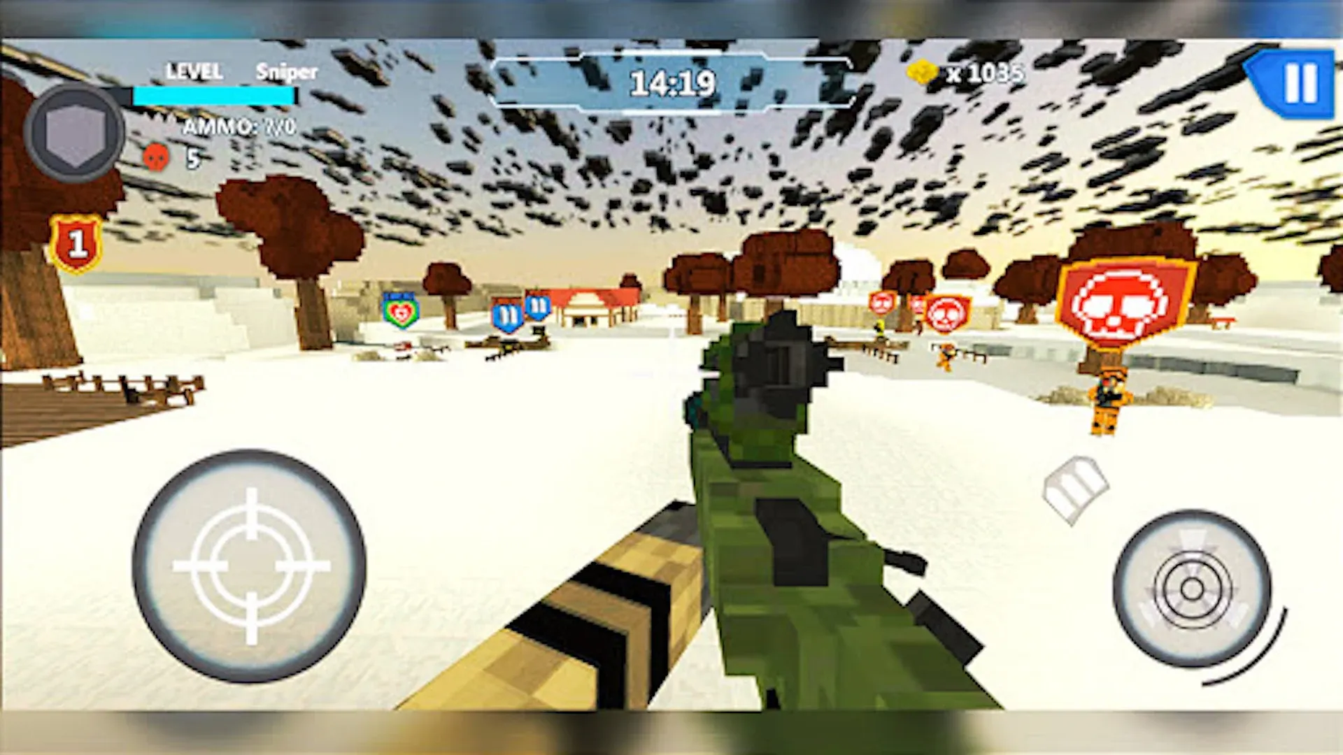 Cube Wars Battle Survival v1.91 APK Мод (Режим бога) Screenshot 4