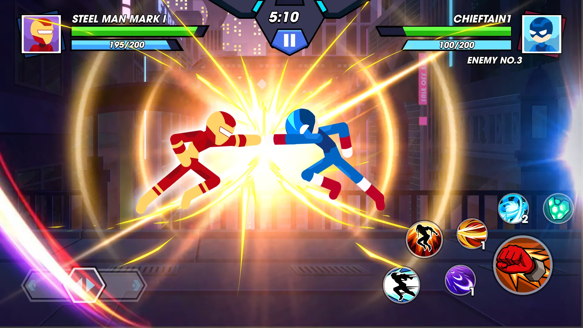 Stickman Fighter Infinity [мод: много денег] Screenshot 1