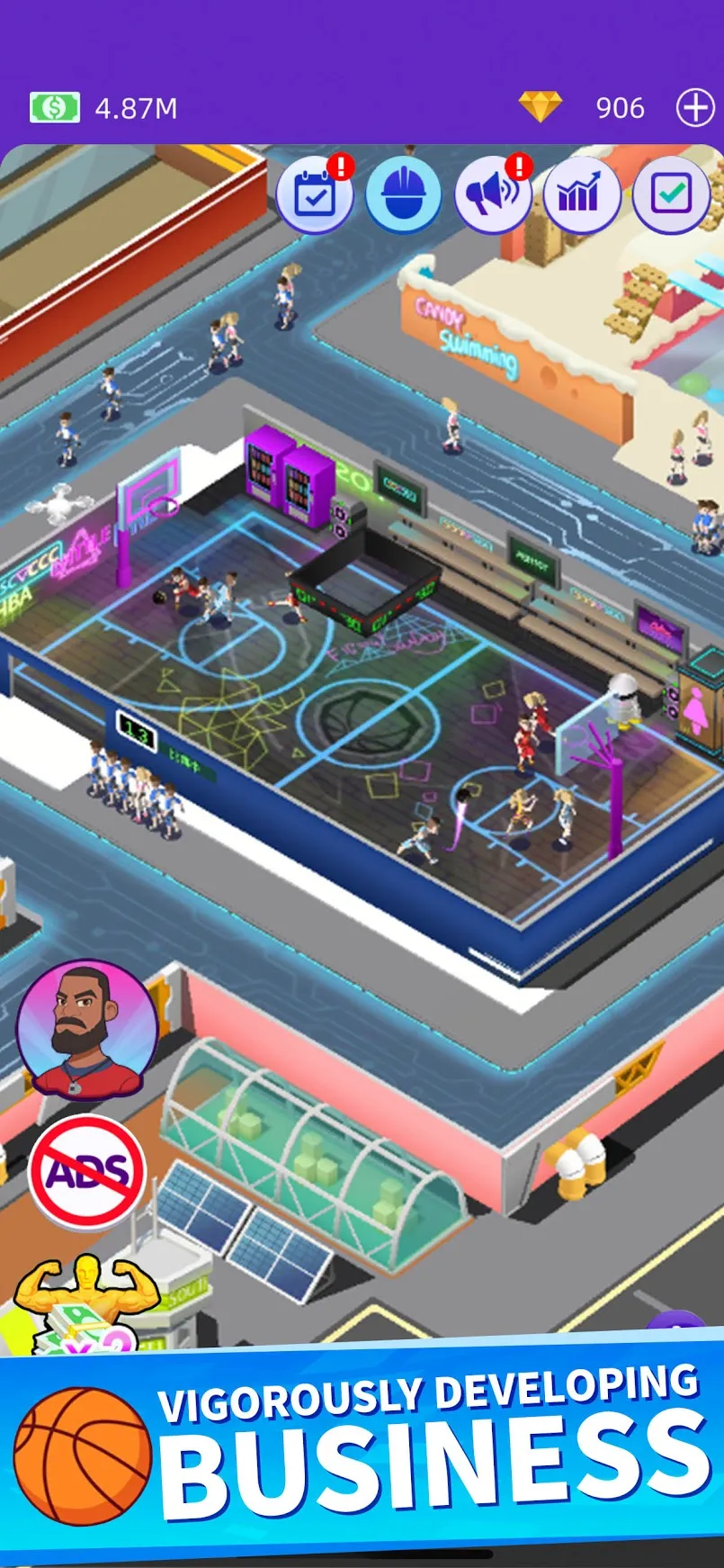 Idle GYM Sports [мод: много денег] Screenshot 4