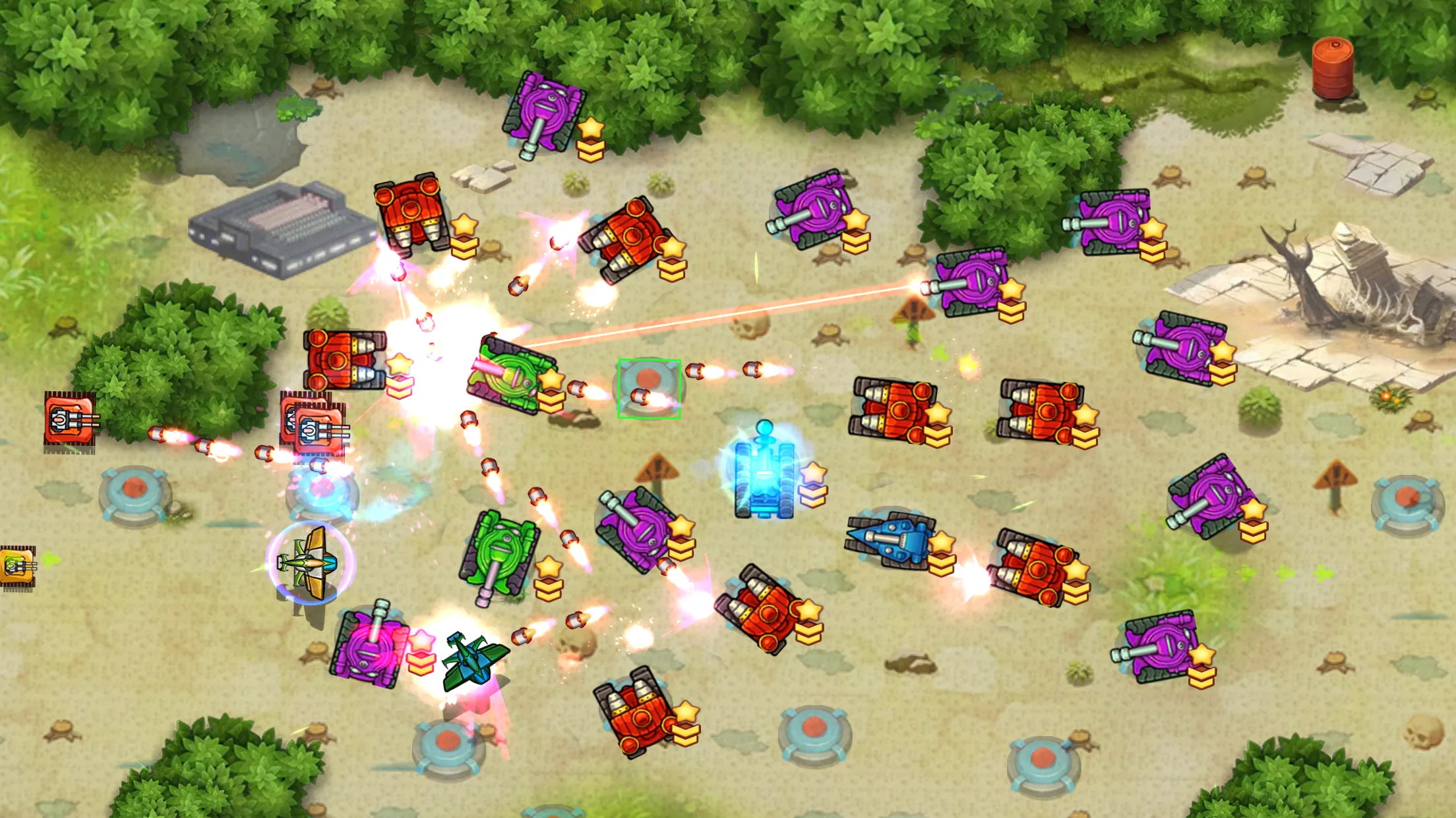 Tank Fun Heroes – Land Forces War [мод: много денег] Screenshot 2