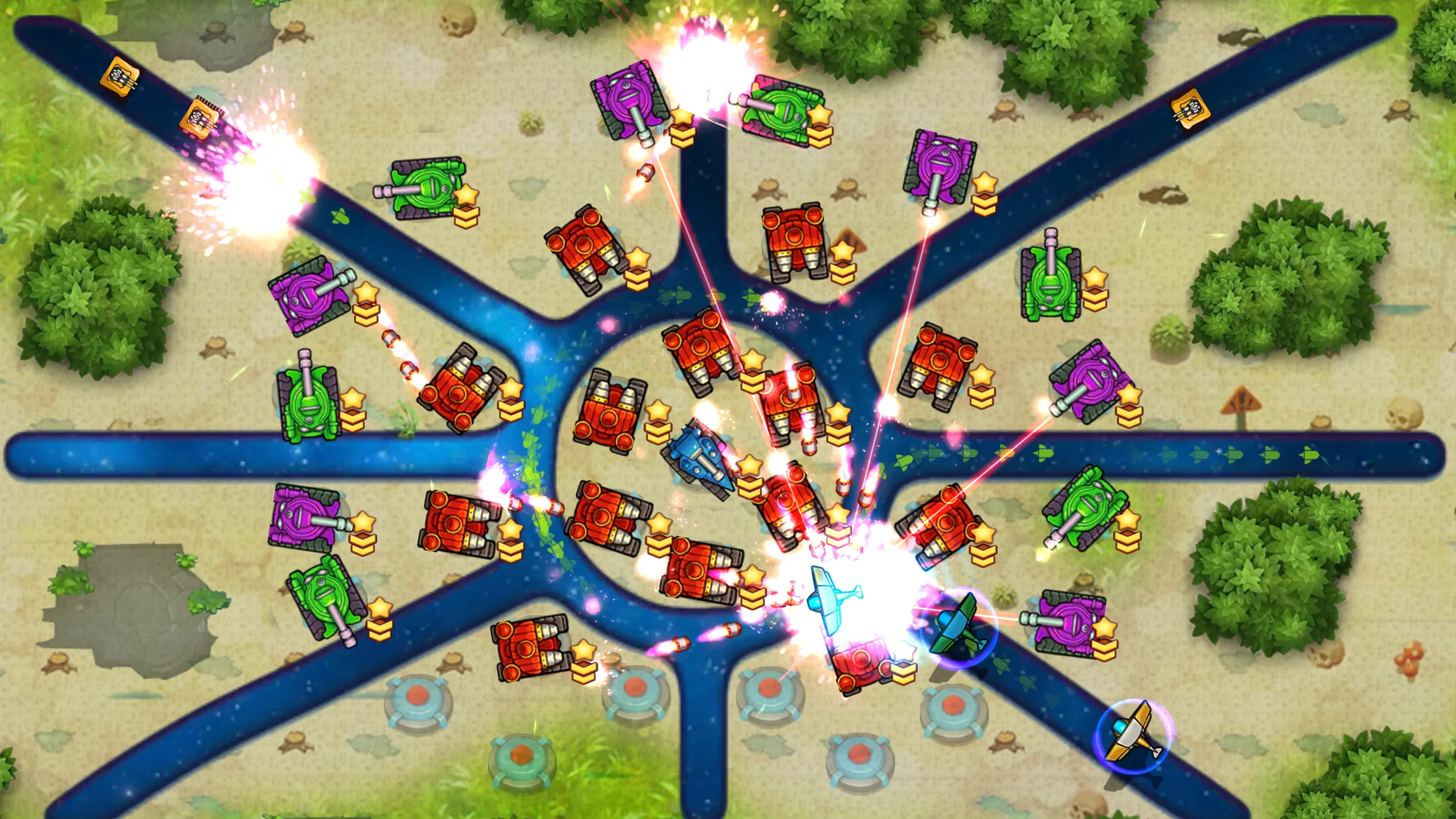 Tank Fun Heroes – Land Forces War [мод: много денег] Screenshot 3