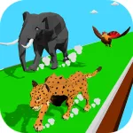 Скачать Animal Transform Race – Epic Race 3D [мод: без рекламы] на Андроид