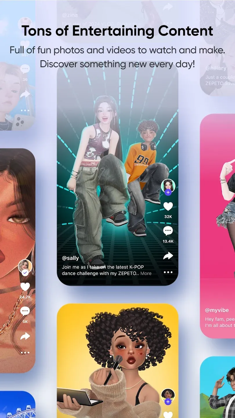 ZEPETO: аватар, чат, игра v4.23.000 APK Мод (Бесплатные награды) Screenshot 5