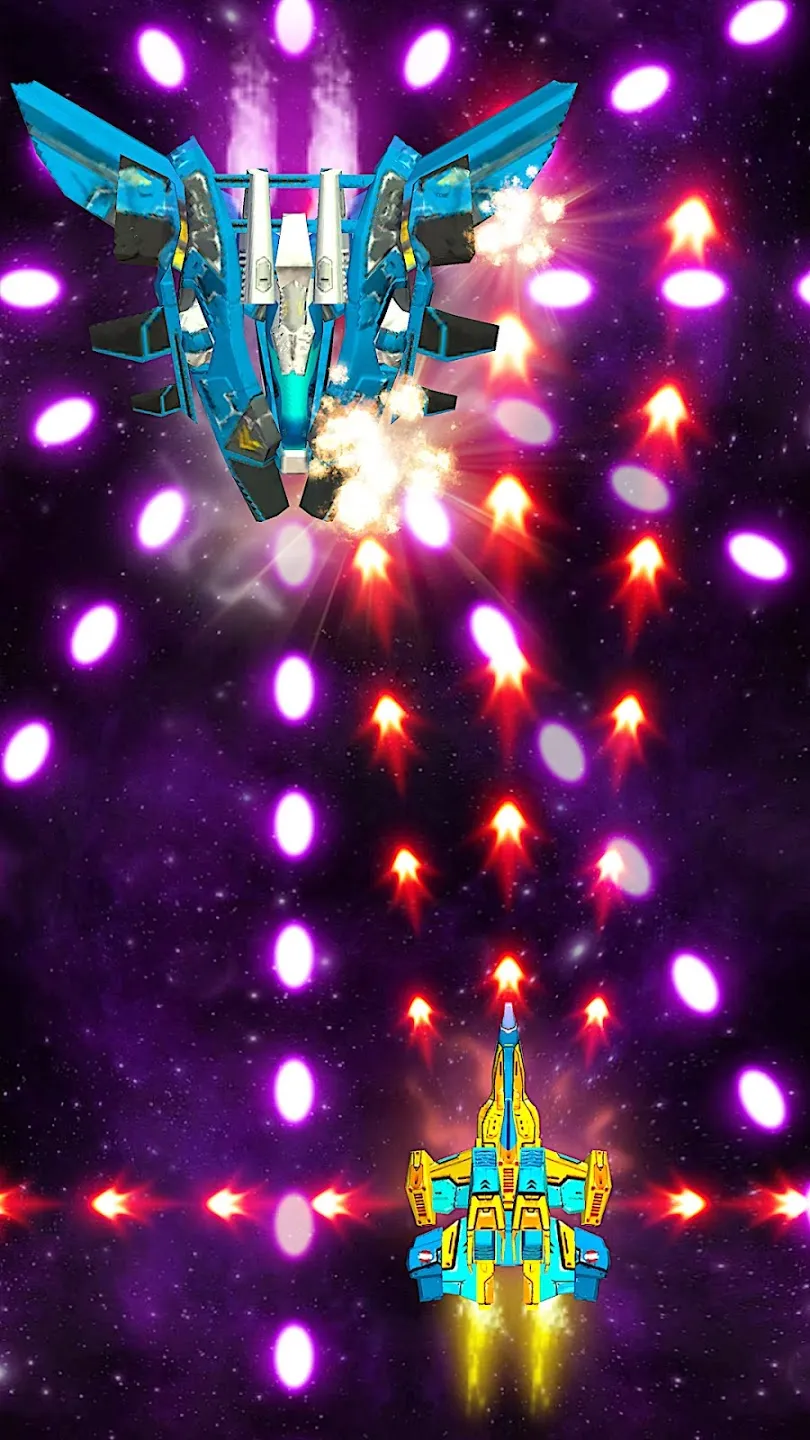 Space Shooter : Star Squadron v1.1.0 APK Мод (Меню, Множитель очков и урона) Screenshot 3 Space Shooter : Star Squadron v1.1.0 APK Мод (Меню, Множитель очков и урона) Screenshot 3