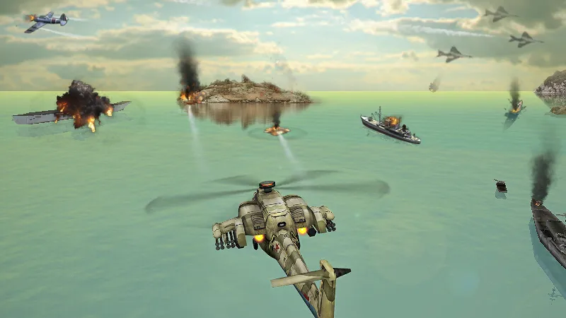 Вертолетная атака 3D v1.2.9 APK Мод (Много денег) Screenshot 2 Вертолетная атака 3D v1.2.9 APK Мод (Много денег) Screenshot 2