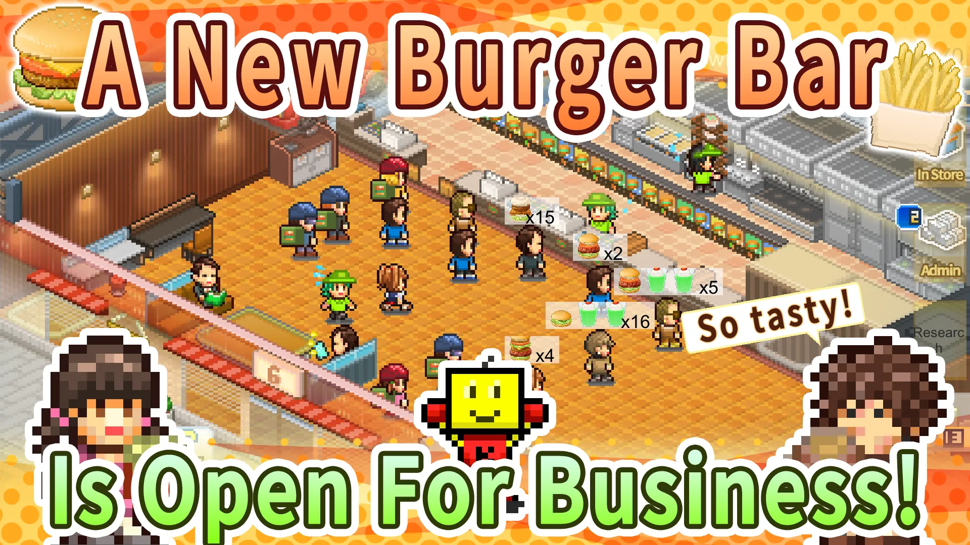 Burger Bistro Story v1.5.2 APK Мод (Меню, Много денег и бургеров) Screenshot 1 Burger Bistro Story v1.5.2 APK Мод (Меню, Много денег и бургеров) Screenshot 1