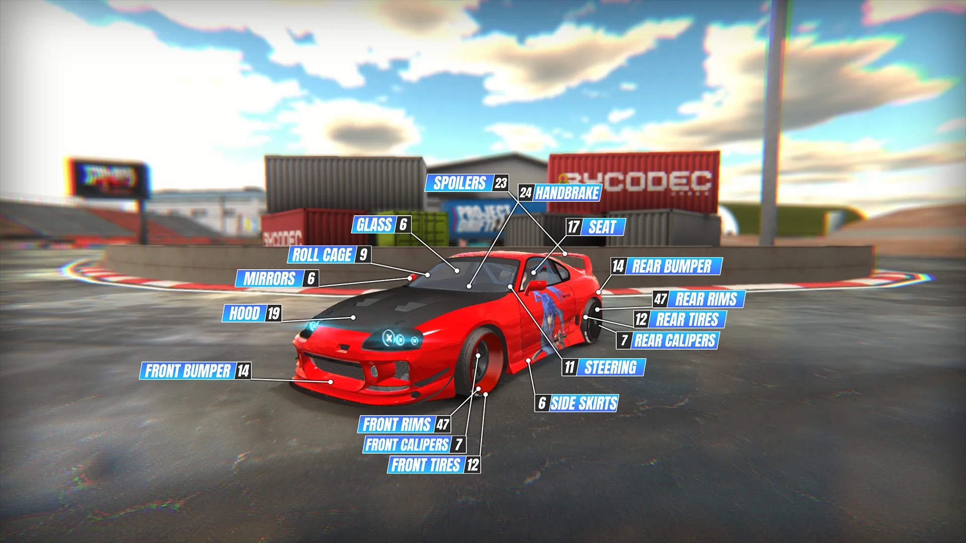 Project Drift 2.0 v154 APK Мод (Меню, Много денег) Screenshot 3 Project Drift 2.0 v154 APK Мод (Меню, Много денег) Screenshot 3