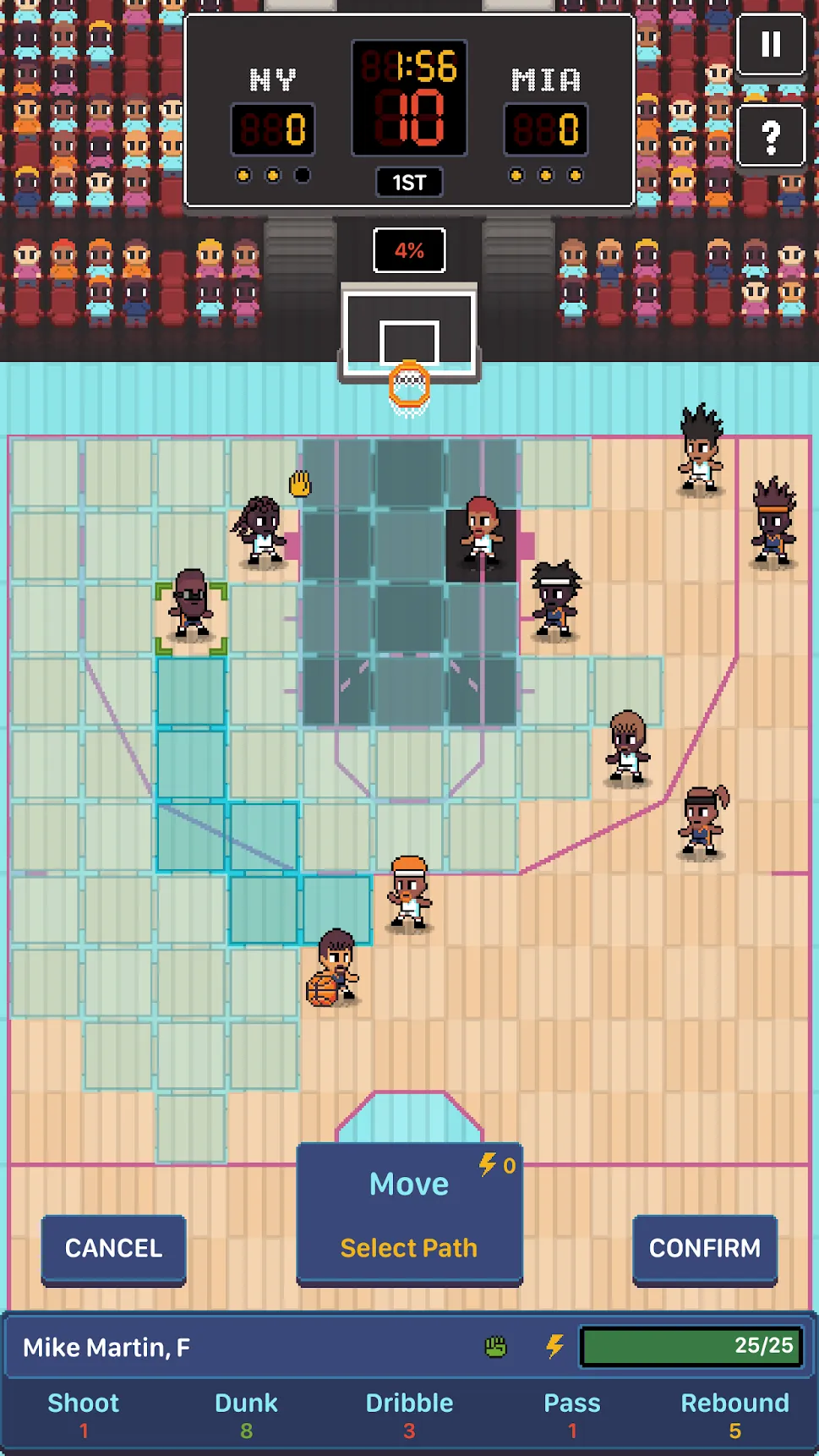 Hoop League Tactics [мод: всё открыто] Screenshot 5