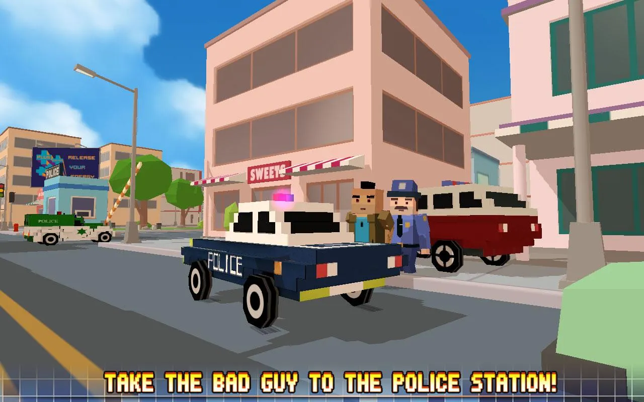 Blocky City: Ultimate Police [мод: бесплатные покупки] Screenshot 2