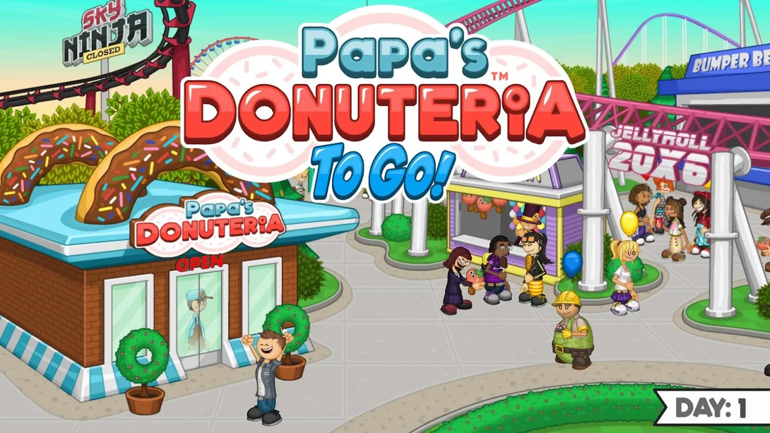 Papa's Donuteria To Go! [мод: много денег] Screenshot 1