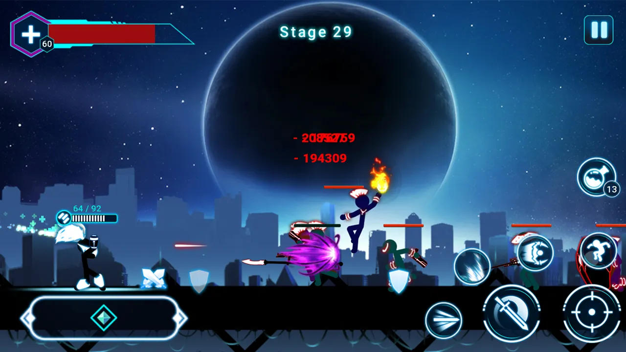 Stickman Ghost 2: Galaxy Wars [мод: много денег] Screenshot 5