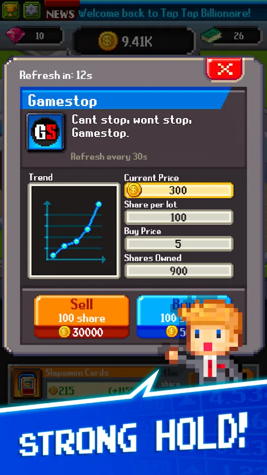Tap Tap Trillionaire: 8 Bits [мод: меню] Screenshot 1