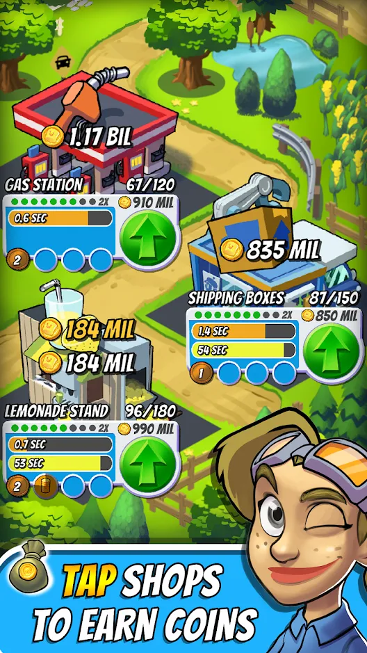 Tap Empire: Idle Tycoon Tapper & Business Sim Game [мод: много денег] Screenshot 1