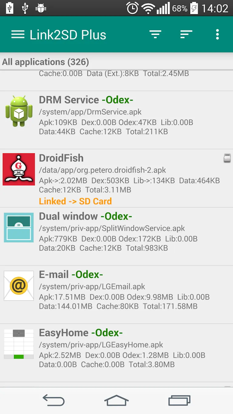 Link2SD Plus (New) [мод: полная версия] Screenshot 1