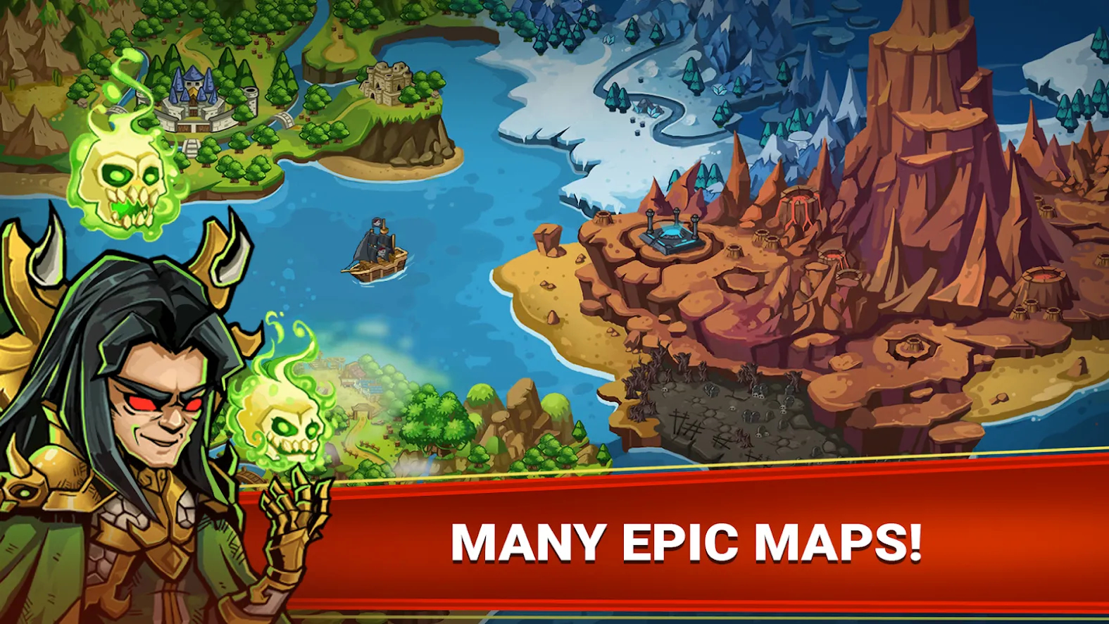 Defense Heroes: Defender War Tower Defense [мод: бесплатные покупки] Screenshot 4