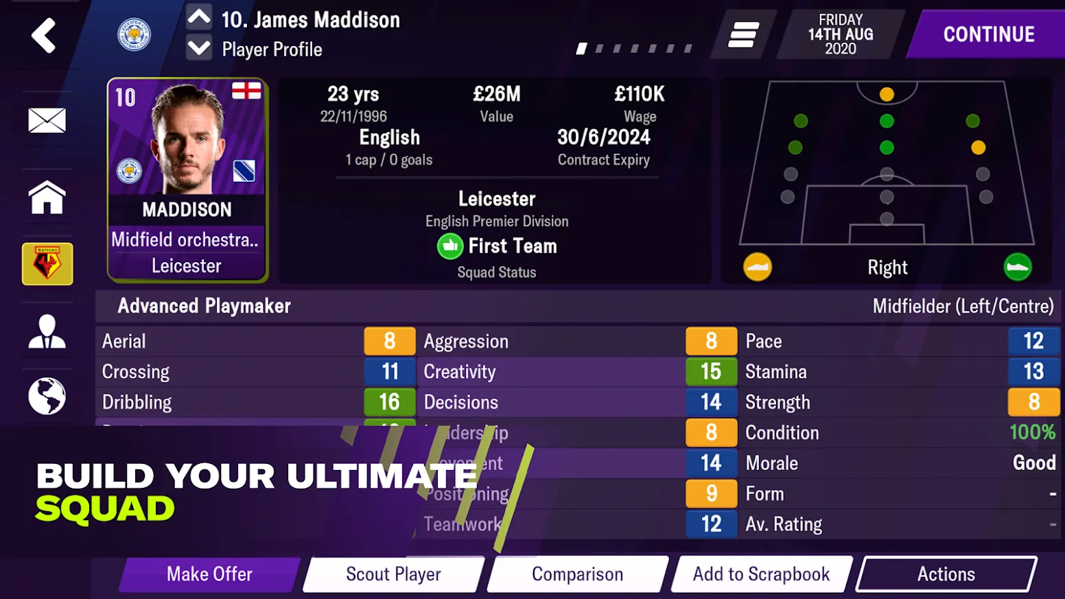 Football Manager 2021 Mobile [мод: полная версия + встроенный кэш] Screenshot 1