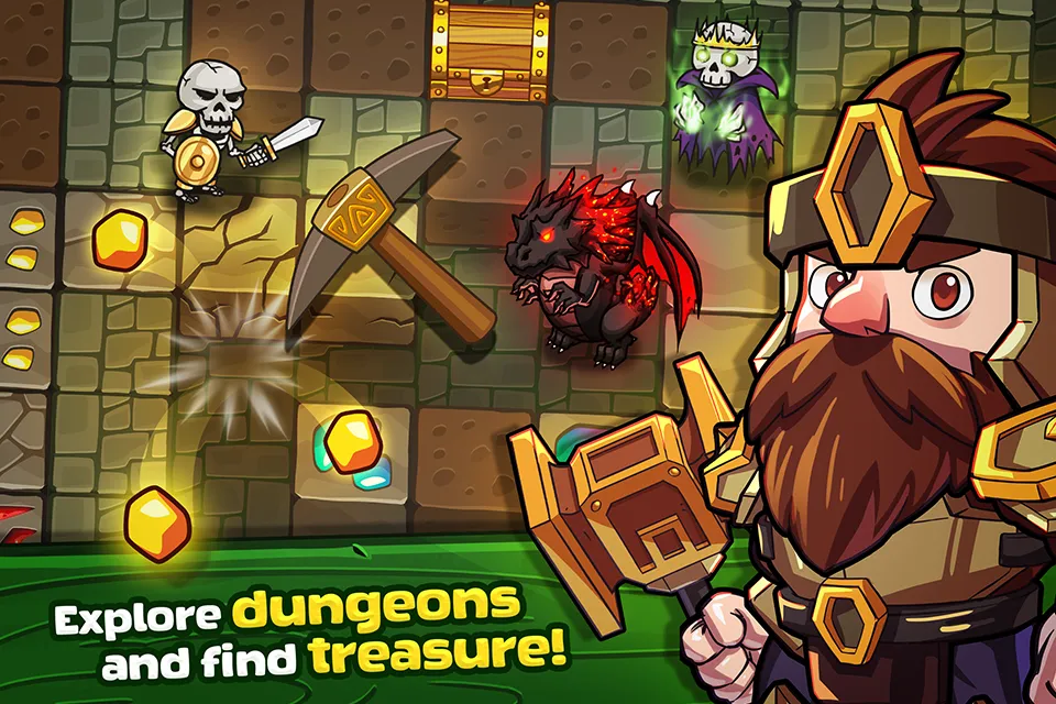 Mine Quest: Dwarven Adventure [мод: много денег] Screenshot 2