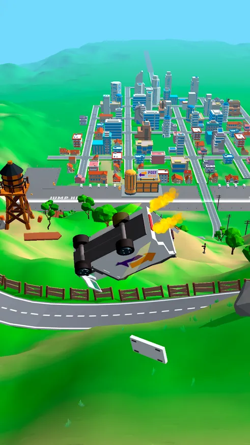 Crash Delivery: разбей машину прыжком с трамплина [мод: бесплатные покупки] Screenshot 3