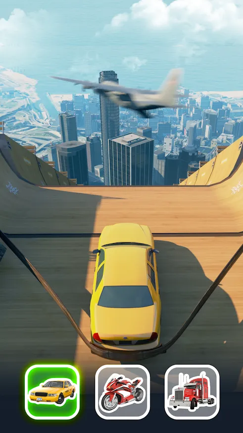 Mega Ramp Car Jumping [мод: много денег] Screenshot 1