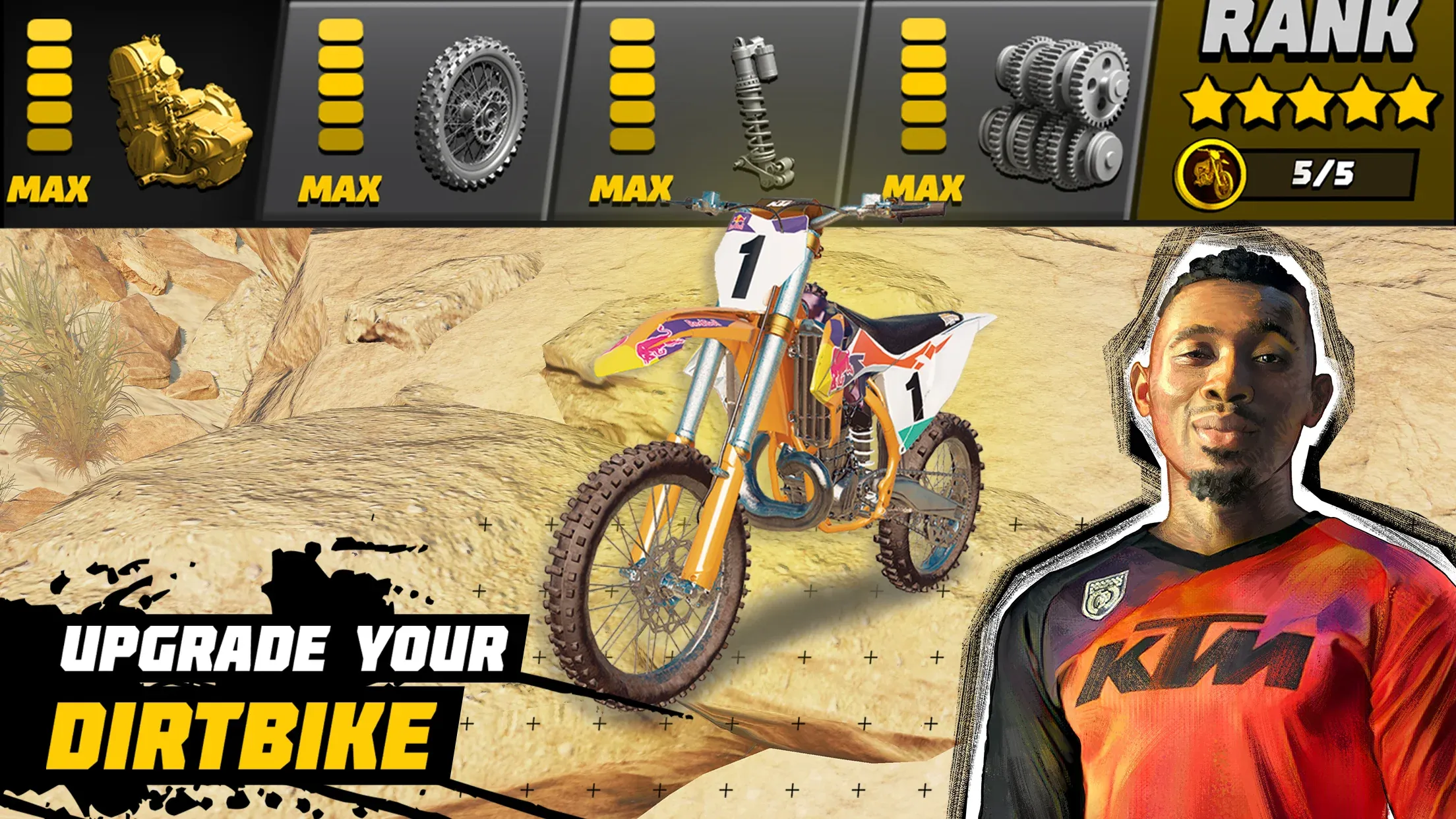 Dirt Bike Unchained v10.4.20 APK Мод (Меню, Множитель скорости) Screenshot 3