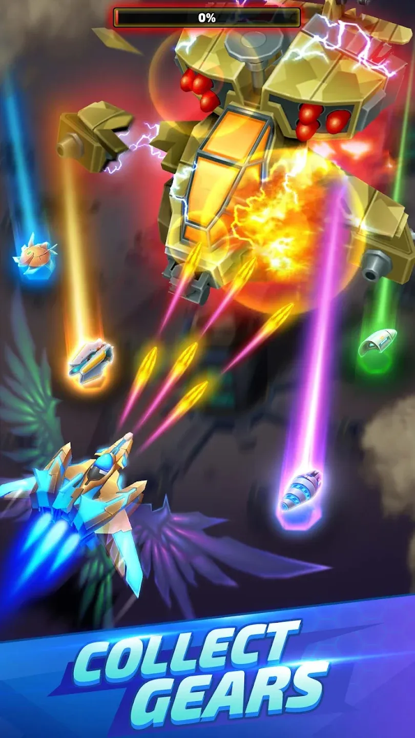 WinWing: Space Shooter v2.4.0 APK Мод (Меню, Множитель урона и здоровья) Screenshot 5