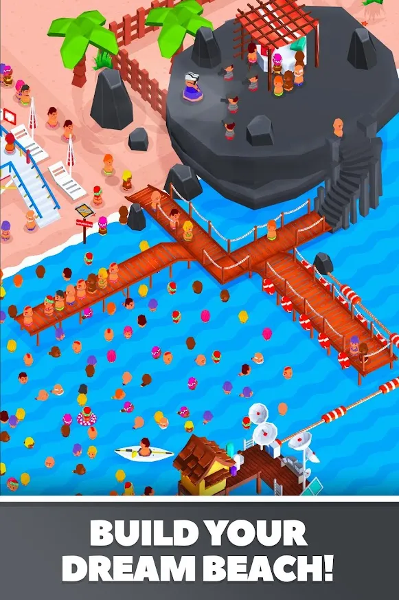 Beach Club Tycoon : Idle Game [мод: меню] Screenshot 2