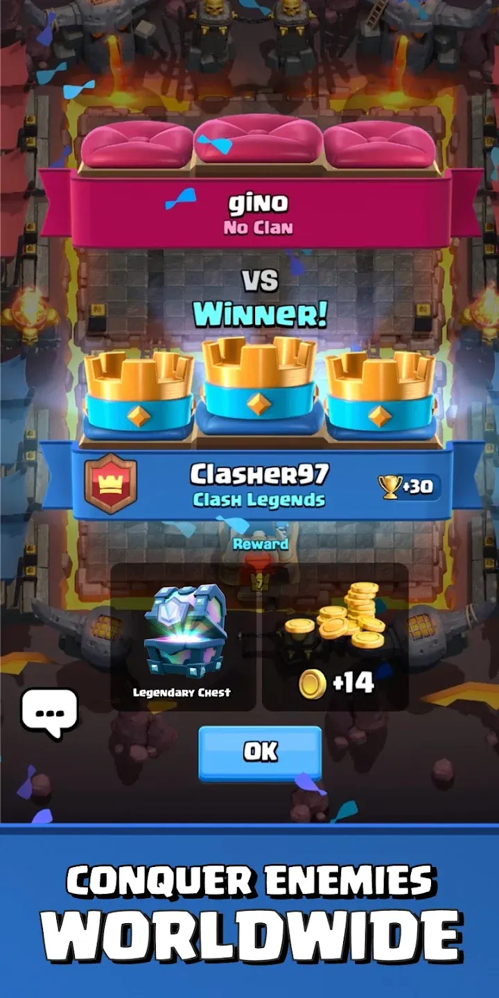 Clash Royale v140593015 APK Мод (Много денег, Приватный сервер) Screenshot 5