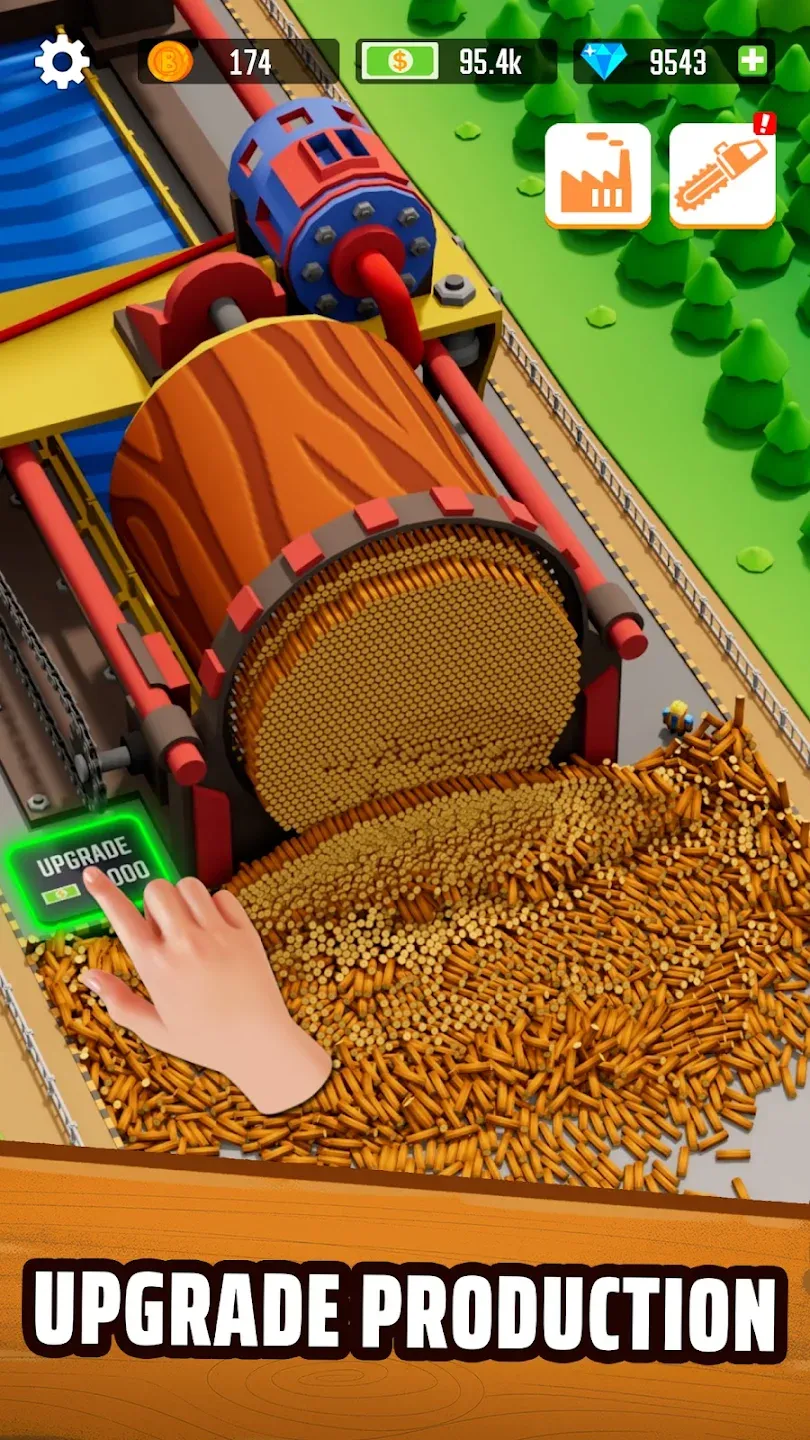 Idle Lumber Empire: Tycoon Inc vIdle Lumber Empire APK Мод (Меню, Много денег) Screenshot 2