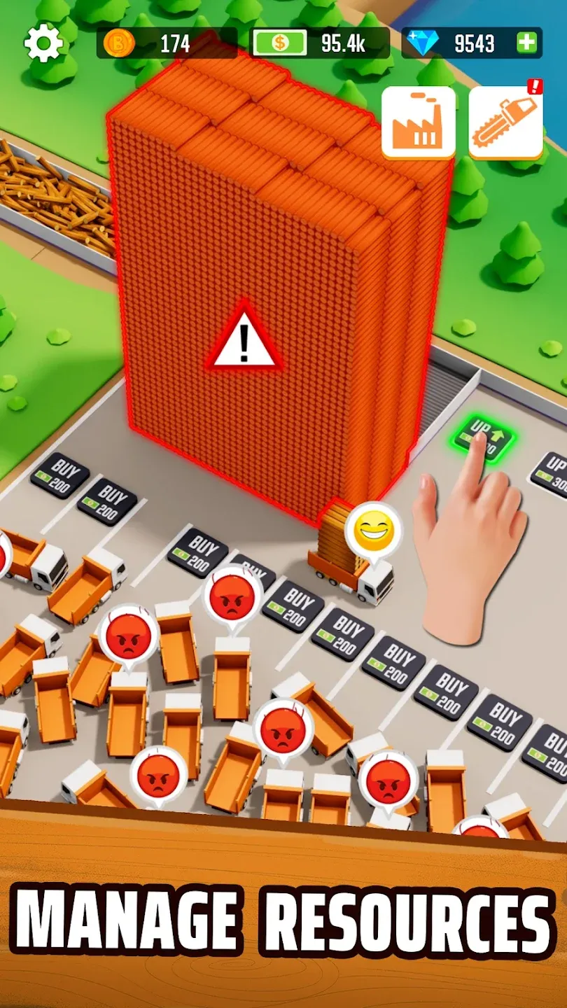 Idle Lumber Empire: Tycoon Inc vIdle Lumber Empire APK Мод (Меню, Много денег) Screenshot 3