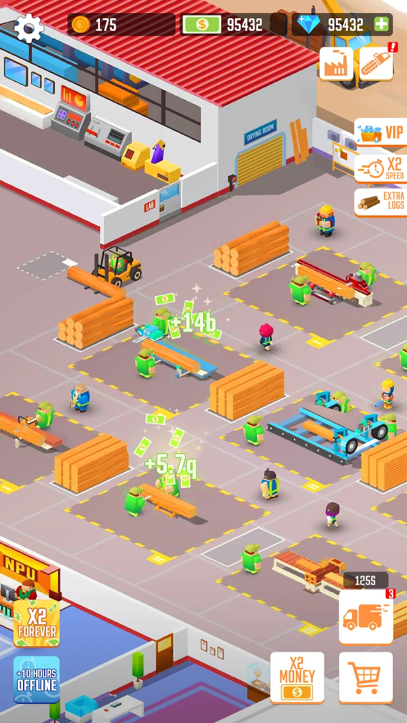 Idle Lumber Empire: Tycoon Inc vIdle Lumber Empire APK Мод (Меню, Много денег) Screenshot 5