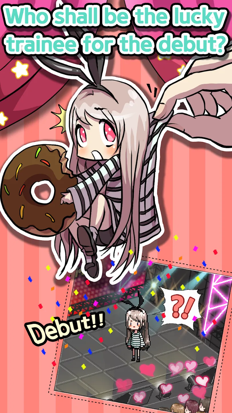 K-POP Idol Producer v2.42 APK Мод (Меню, Много денег и билетов) Screenshot 2 K-POP Idol Producer v2.42 APK Мод (Меню, Много денег и билетов) Screenshot 2
