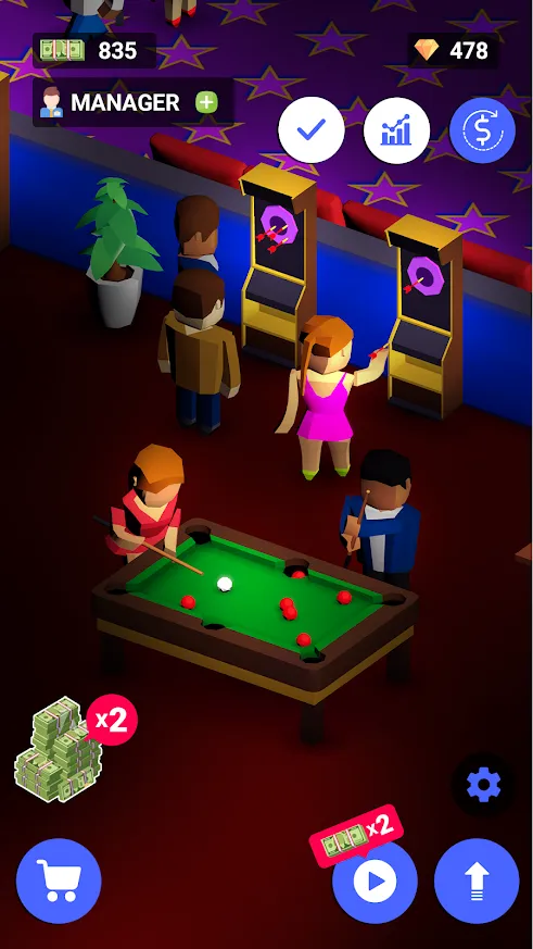 Nightclub Empire. Disco Tycoon [мод: меню] Screenshot 3