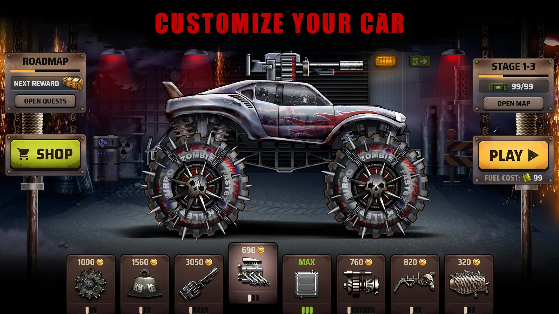 Zombie Hill Racing: Earn Climb v2.4.5 APK Мод (Много денег) Screenshot 1 Zombie Hill Racing: Earn Climb v2.4.5 APK Мод (Много денег) Screenshot 1