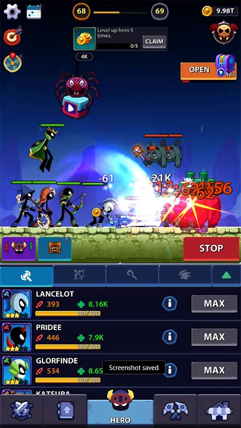 Stickman Heroes: Возраст монстров [мод: много денег] Screenshot 2