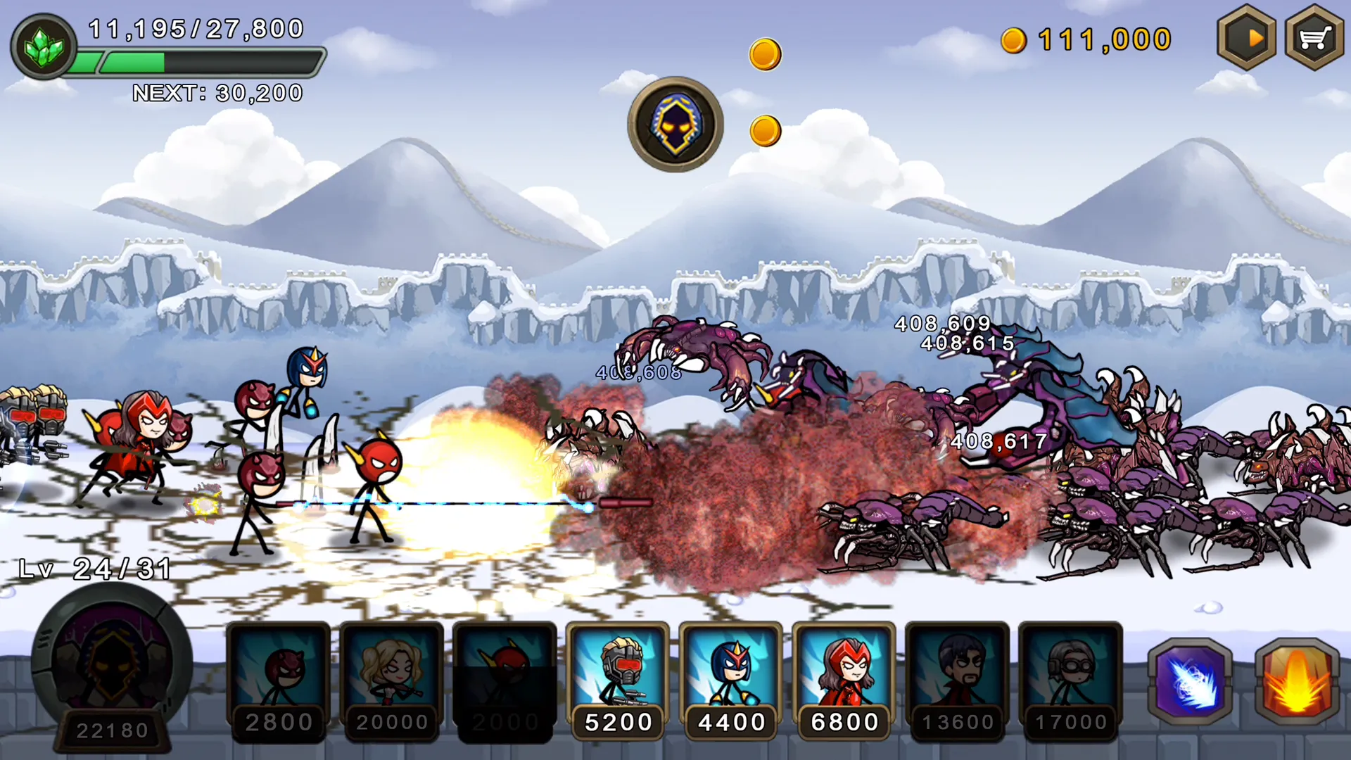 HERO WARS SuperStickmanDefense v1.1.0 APK Мод (Бесплатные покупки) Screenshot 5