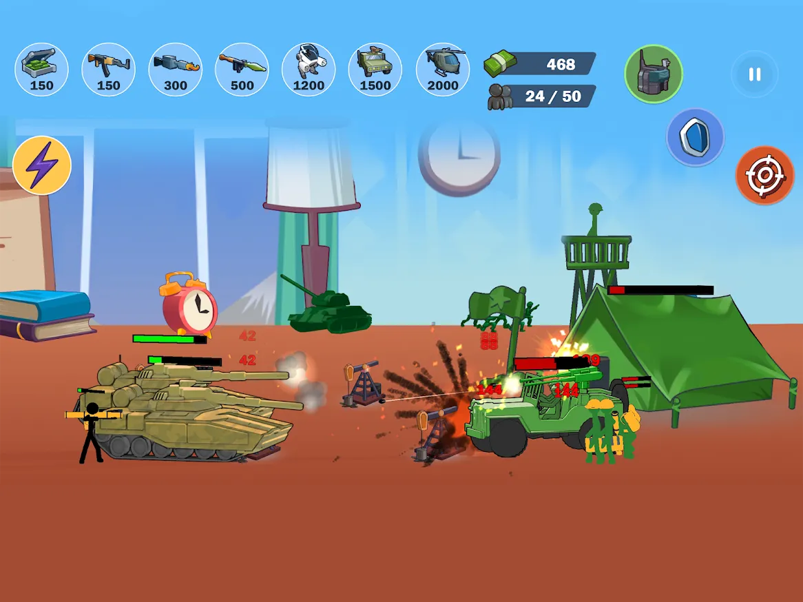Stickman World Battle [мод: бесплатные покупки] Screenshot 3