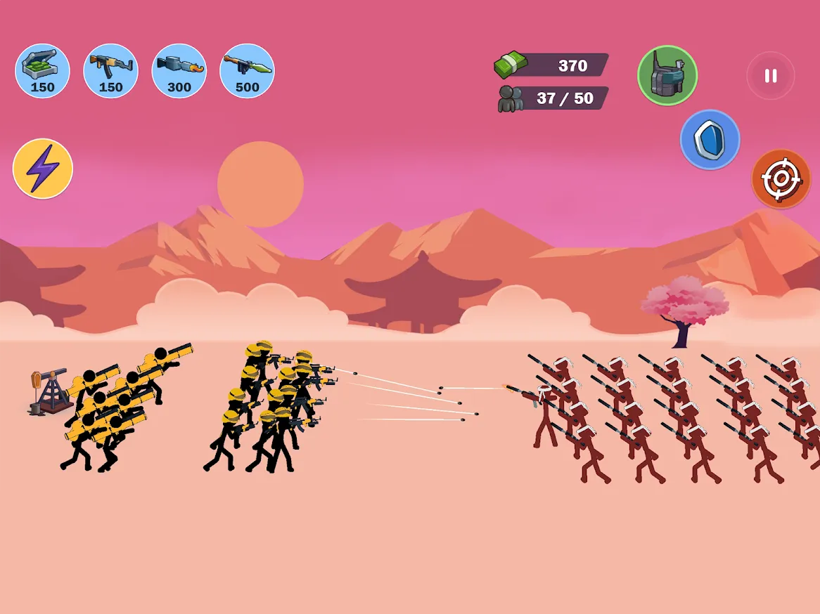 Stickman World Battle [мод: бесплатные покупки] Screenshot 4