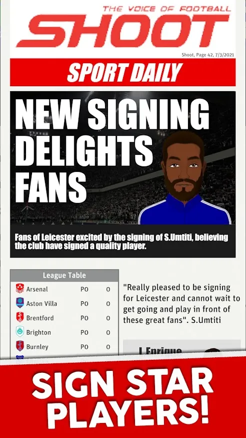 Club Soccer Director 2022 – Футбольный менеджмент [мод: много денег] Screenshot 4