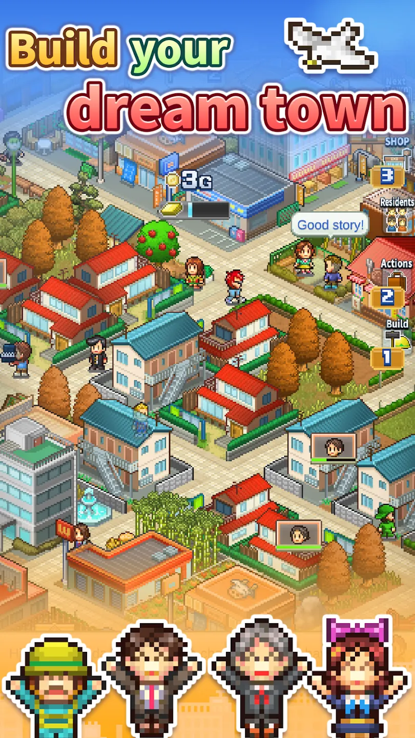 Dream Town Story v2.3.1 APK Мод (Много денег) Screenshot 1