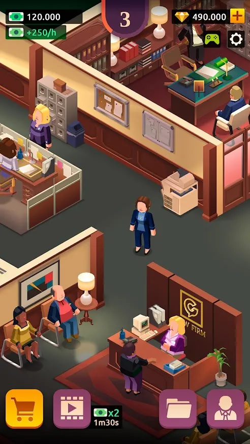 Law Empire Tycoon – Idle Game Justice Simulator [мод: много денег] Screenshot 5