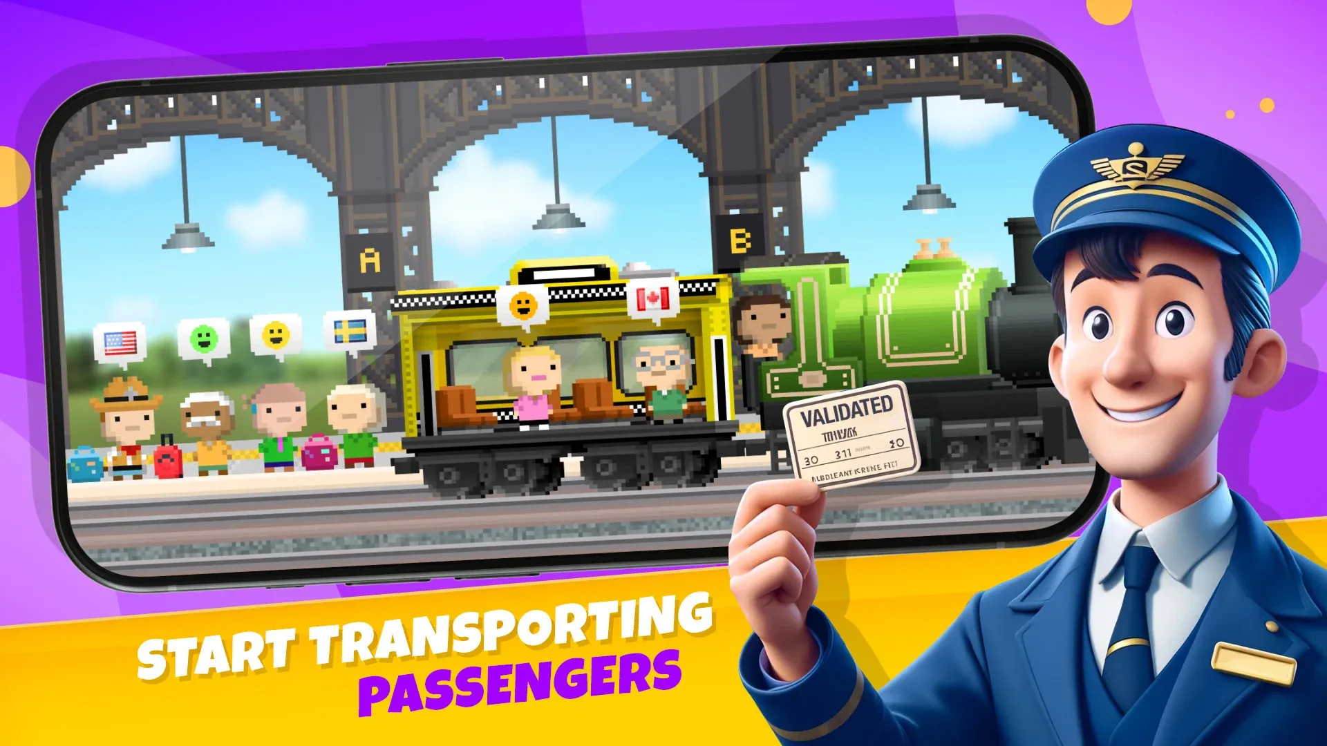 Pocket Trains: Railroad Tycoon v1.10.1 APK Мод (Много денег) Screenshot 1 Pocket Trains: Railroad Tycoon v1.10.1 APK Мод (Много денег) Screenshot 1