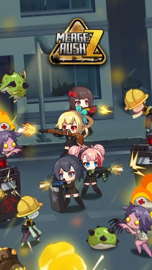 Merge Rush Z [мод: много денег] Screenshot 1