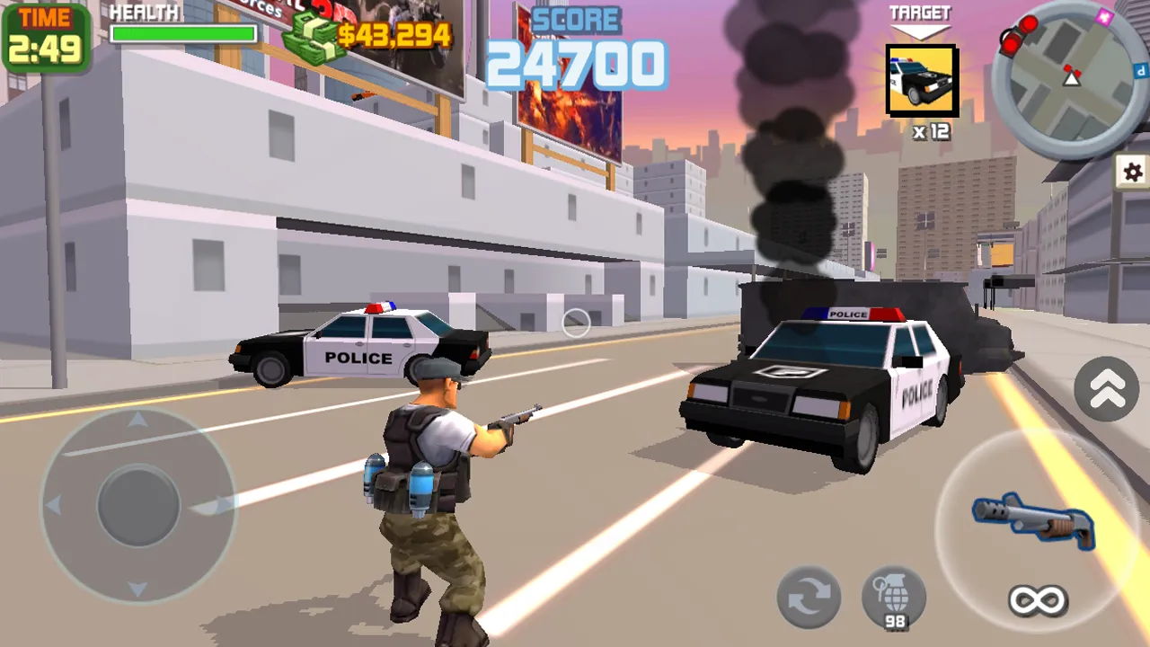 Gangster City Simulator: Superhero Fighting Game [мод: много денег] Screenshot 4