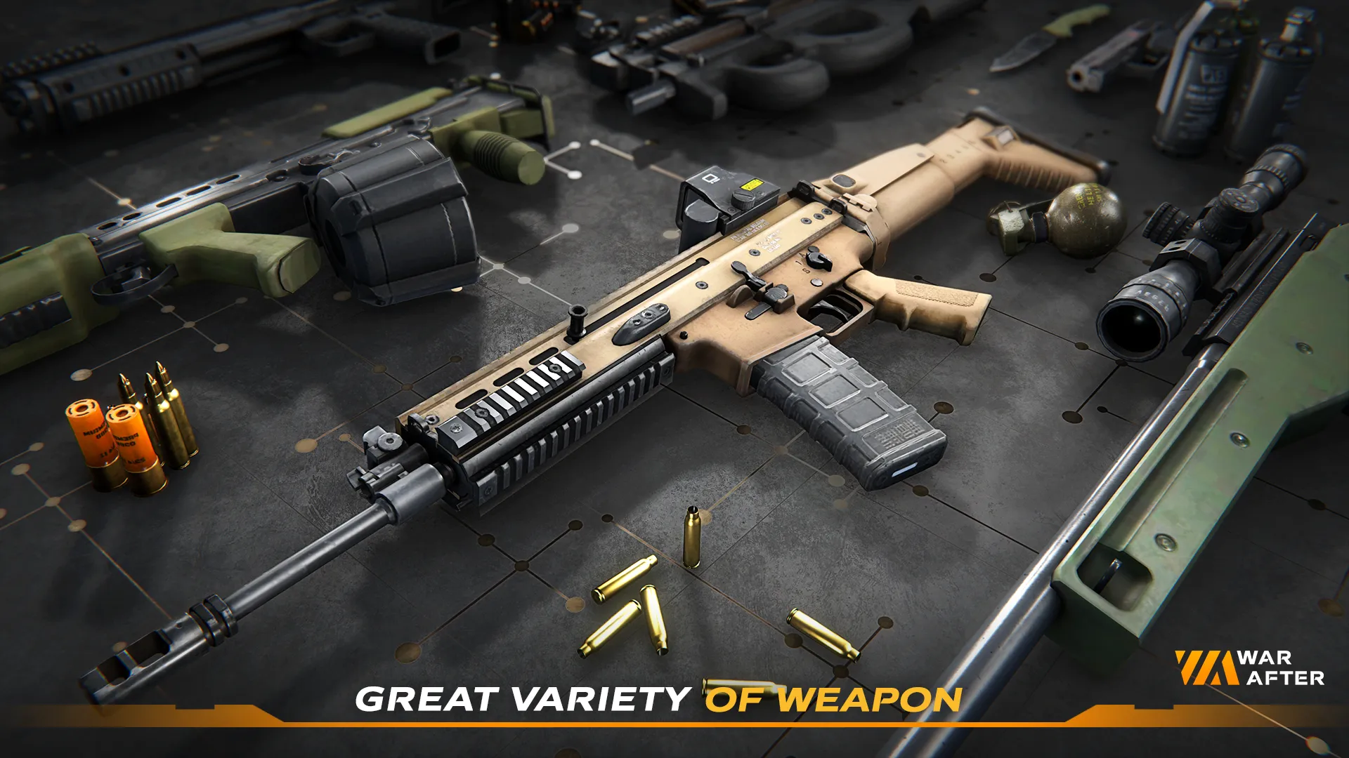 War After: PvP шутер v0.9.130 APK Мод (Бесконечные боеприпасы) Screenshot 3