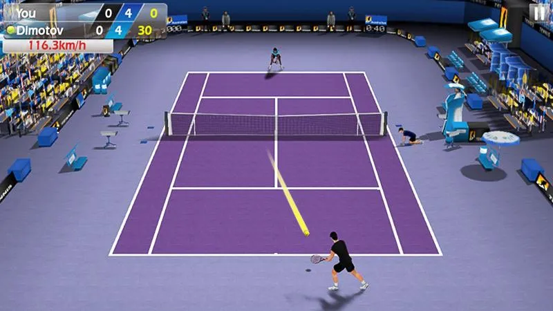 Теннис пальцем 3D – Tennis [мод: много денег] Screenshot 4