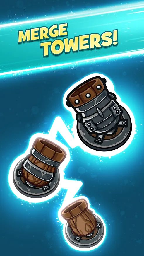Merge Kingdoms - Tower Defense [мод: много денег] Screenshot 2