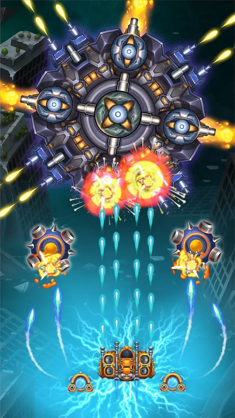 Sky Raptor: самолеты стрелялки v2.5.9 APK Мод (Меню, Урон, Режим бога, Деньги) Screenshot 1 Sky Raptor: самолеты стрелялки v2.5.9 APK Мод (Меню, Урон, Режим бога, Деньги) Screenshot 1